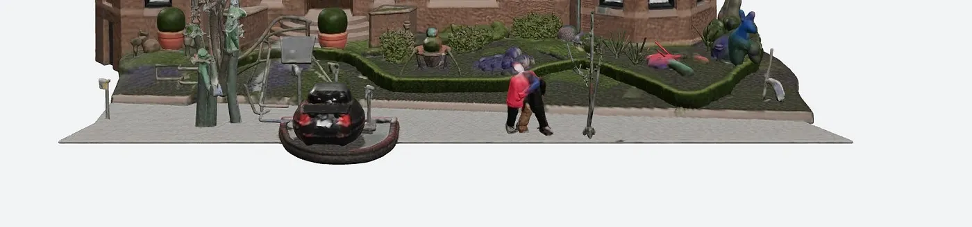 A chunk of Meshy’s payload is the street, not the house