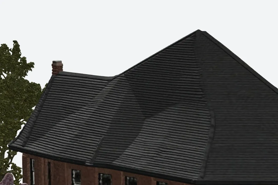 The failure: Meshy’s rear roof has no dormer at all