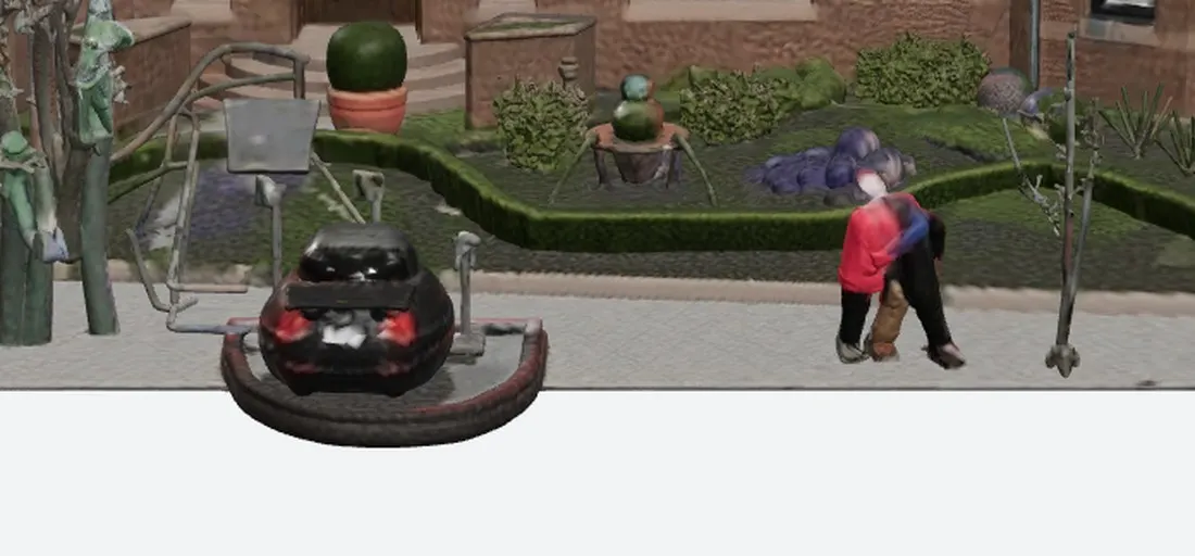 Part of Meshy’s texture budget went to a parked car